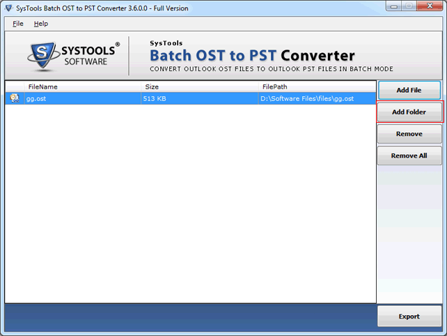 Convert Multiple OST Files 4.0