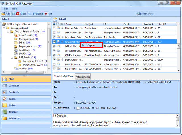 Convert Offline File to PST in Outlook 4.5